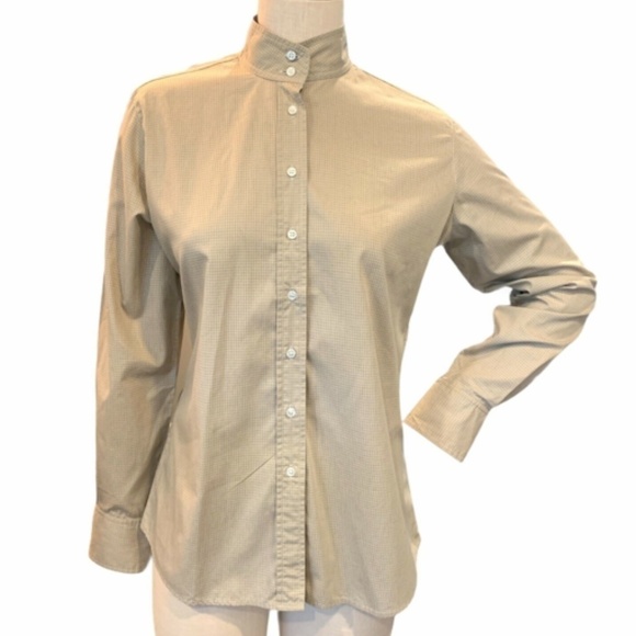 Marigold Riding Apparel UK14 US 10 English Show Shirt Extra Collars Beige #234D - Picture 1 of 7